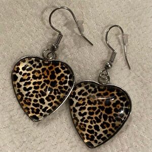 Leopard Print Earrings New